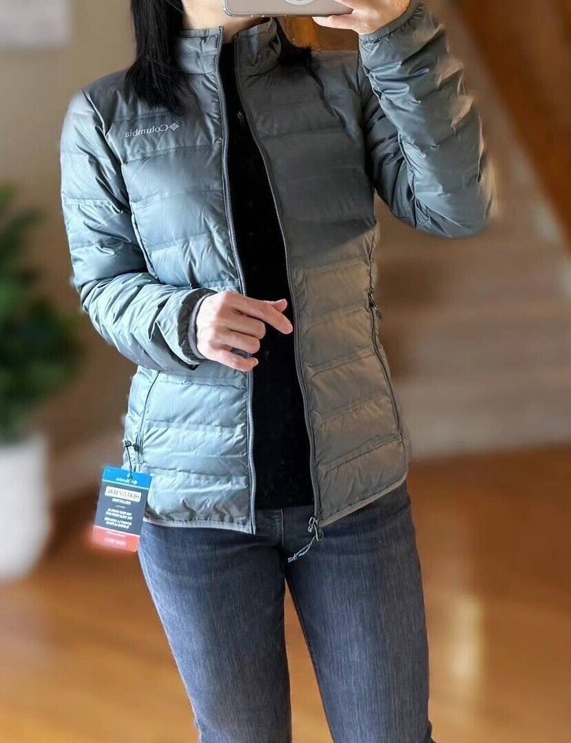 Columbia Womens Hazzard Peak EXS Down Jacket Gray L Channel Columbia Womens Hazzard Peak EXS Down Jacket Gray L Channel