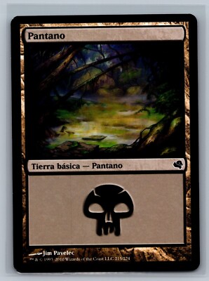 Magic The Gathering SPANISH Magic Encyclopedia 2011 Swamp #215/224 MTG TCG CCG