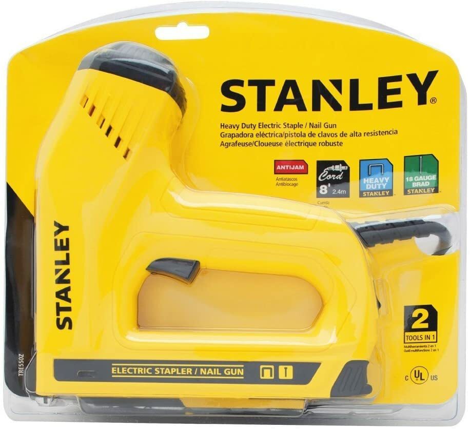 Stanley Electric Mains T50 Staple & Brad/Pin Nail Fixing Gun TRE550