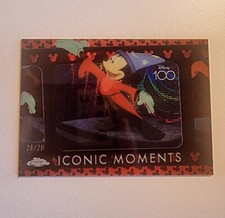 Mickey Mouse Iconic Moments Fantasia Topps Chrome Disney 28/28 Final Print 