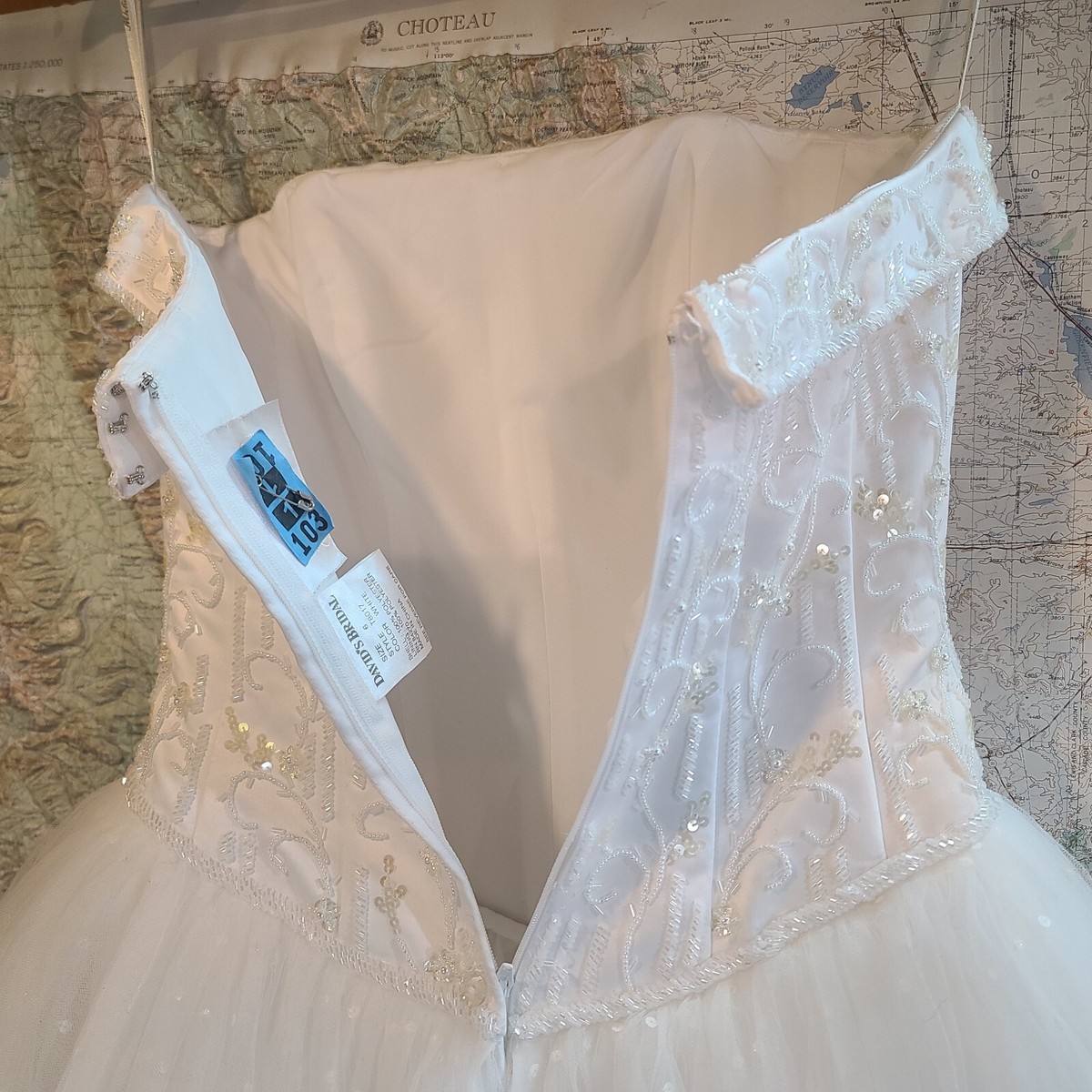 open lace back dress David's Bridal Off-the-Shoulder Tulle Corset A-Line Wedding Dress, Women's  Size 0, Soft White at Amazon Women's Clothing store main image 1