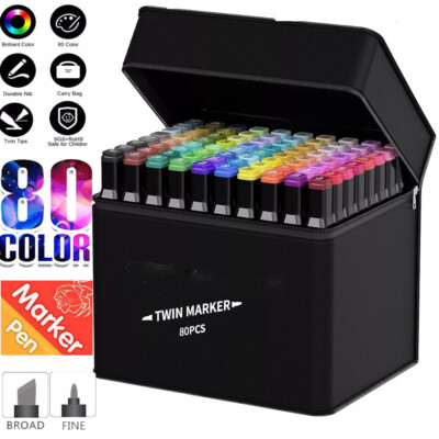 80 Farbe CopicMarker Lackmarker Stifte Architektur Twin Tip Graffiti Draw Pens