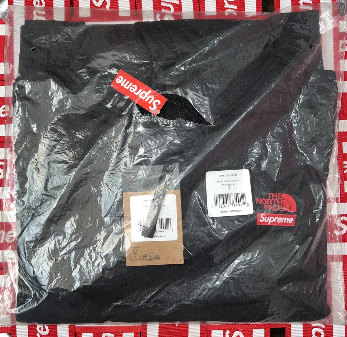 Supreme x TNF Statue Of Liberty Hooded Sweatshirt!! Black!!BNWT!In Hand Medium!!