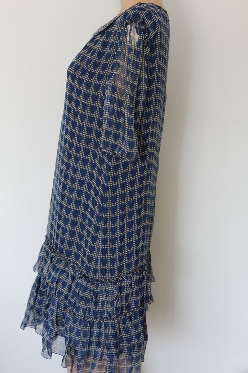 Robe Tunique Blumarine Blugirl - Émeraude Avec Strass - Taille 6 - Fabriqué En Italie