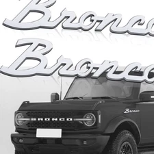 2PCS Tailgate Fender Classic Emblem Badge for 2021-2024 Bronco SET