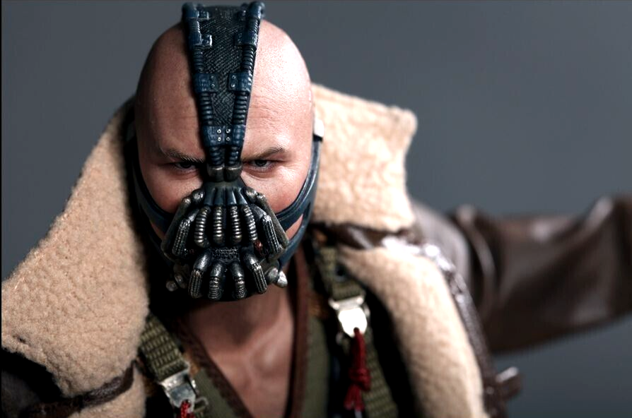 FREE SHIPPING: Hot Toys MMS183 TDKR Bane Tom Hardy Head Sculpt