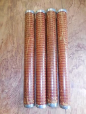 Four Vintage Textile Hard pressed paper spools Conical,American Paper Tube#P