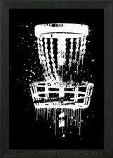 Disc Golf Frisbee Golf Framed Wall Art Poster Canvas Print Picture