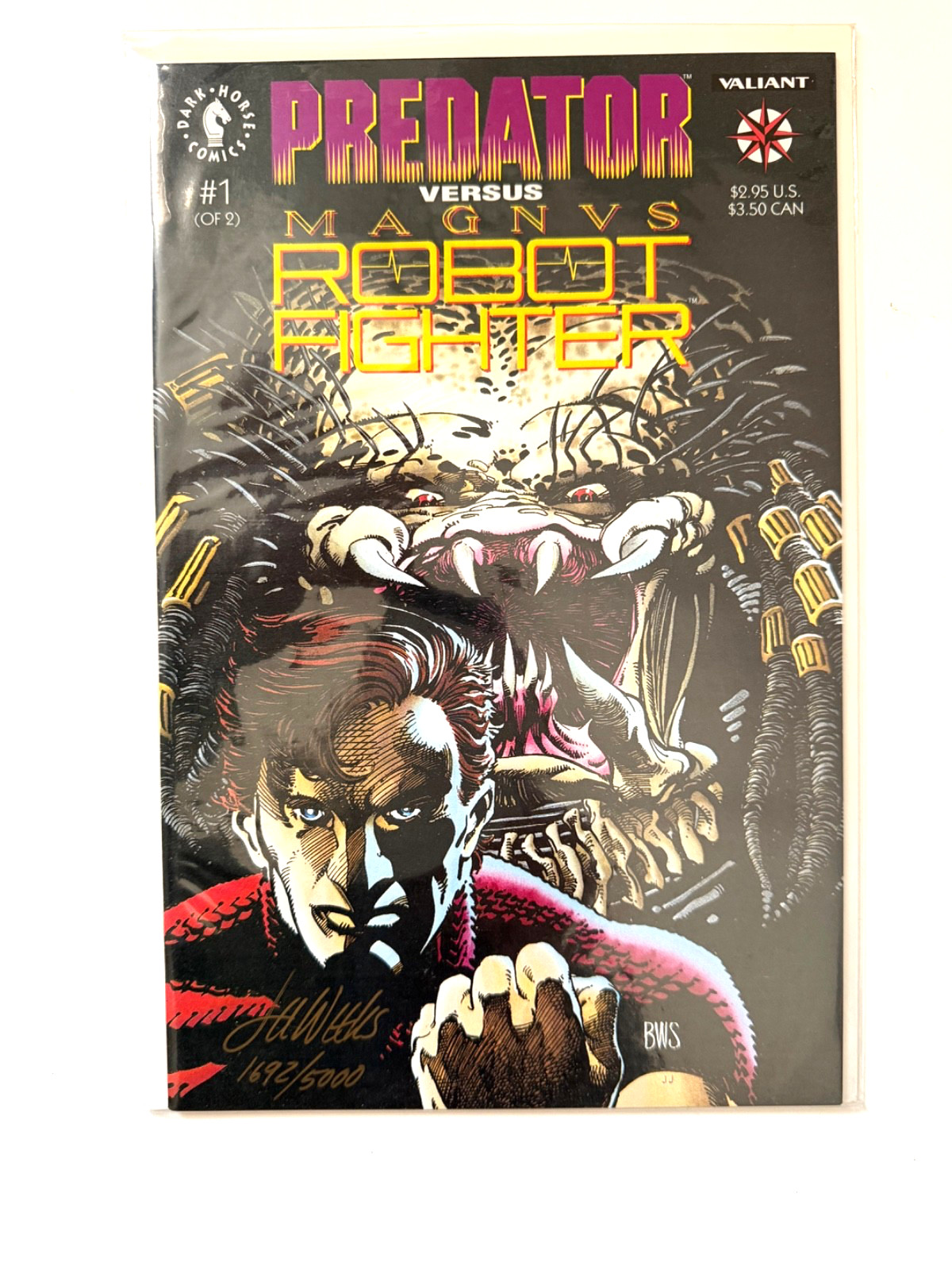 Predator vs Magnus Robot Fighter #1 / Dark Horse / Signed by Lee Weeks #1692