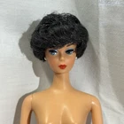 Vintage REPRODUCTION Barbie Black Raven Bubble Cut Doll Mattel Nude Straight Leg