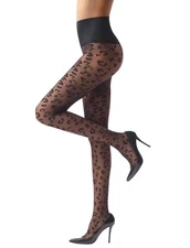 Commando Leopard Sheer Tight Black