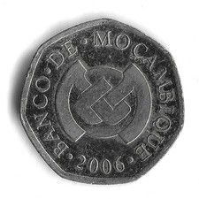 2006 Mozambique 1 Metical World Coin - KM# 137