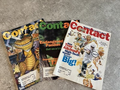 Set Of 3-2-1 Contact Magazine Oct. - Dec. 1995