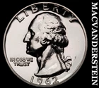 1962 Washington Quarter- Silver- Choice Gem Proof Luster No Reserve #J2910