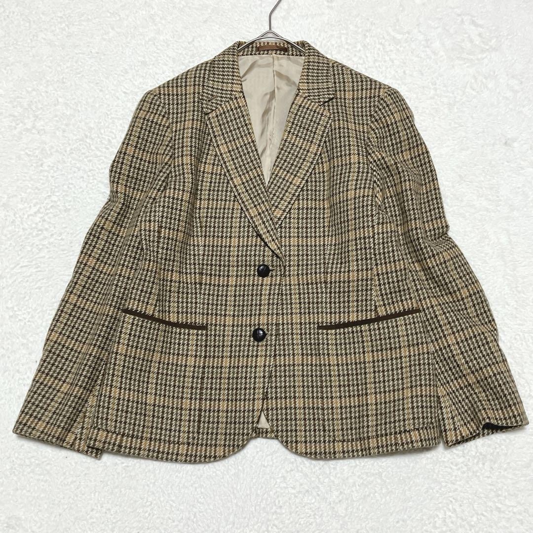 Burberry Vintage Tailored Jacket M Brown Multicolor