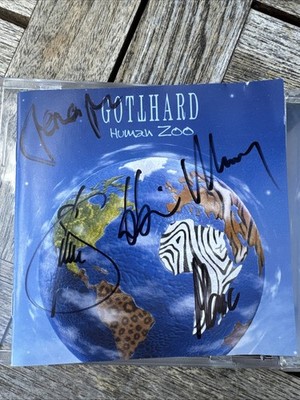 Human Zoo  von Gotthard (CD, 2003) mit original Autogramme Steve Lee selten top