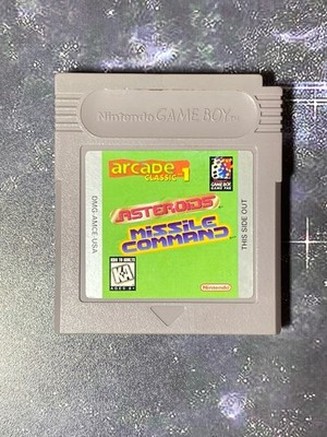 Arcade Classic No. 1: Asteroids/Missile Command (Nintendo Game Boy, 1995)