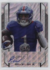 2021 Leaf Metal Draft Portrait Silver Wave /75 Pooka Williams Jr Auto 3hd