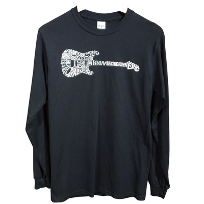 L.A. Pop Art NWT long sleeve greatest guitar graphic t-shirt men's size small