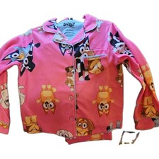 Girls Bluey Pink LS Pajama Set Size 4-5 - New w/tags Pants Soft Comfy Warm