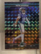 Panini 2025 Mosaic Touchdown Masters Prizm Justin Jefferson #4 Vikings NFL