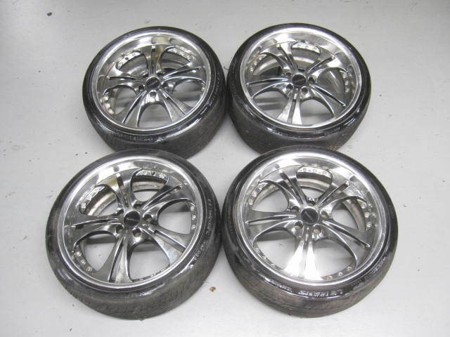 JDM SSR Fellini SL5 Chrome Plated 8.5J+35 9.5J+38 PCD114.3 5-hole
