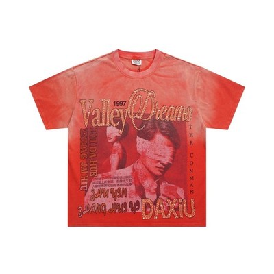 Vale Forever Vintage Letter Print, Distressed Finish T-shirt