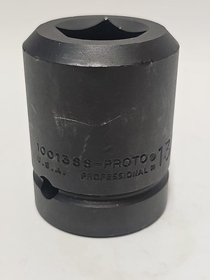 Proto J10013SS 1 In Drive Impact Socket 13/16 4 Point USA Heavy Duty New