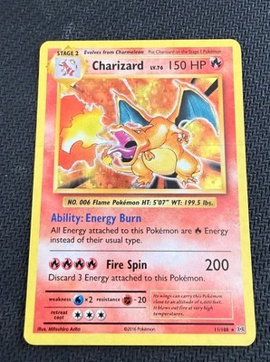 Pokemon Card - Charizard XY Evolutions Holo Rare 11/108 - M/NM 