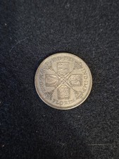 1936 Great Britain GEORGE V Silver Florin  1   Shilling Coin UK C
