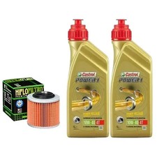 KIT/TAGLIANDO BMW F/650 CS SCARVER 2 LITRI CASTROL 10W40 FILTRO OLIO PER MOTO