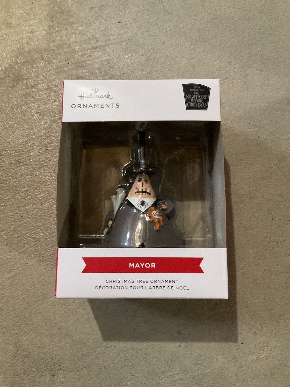 NEW Hallmark Christmas Tree Ornament Nightmare Before Christmas The Mayor NIB