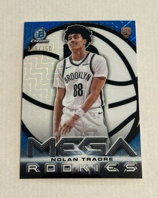 2025-26 Bowman Chrome Nolan Traore RC Mega Rookies Blue Mojo Refractor /150