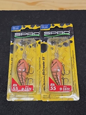 (2) SPRO RK Crawler 55 9-14ft Missouri Craw Lot Of 2