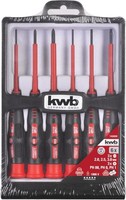 Kwb Schraubendreher Set 6 Tlg. Rot Kreuz & Schlitz Werkzeug Feinmechaniker