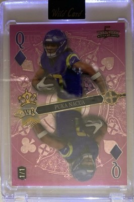Puka Nacua Wild Card 2024 5 Card Draw Stacked Deck SDPD-PNN 1/1 SN