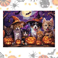 Halloween 500 Piece Puzzle for Adults Multicolor