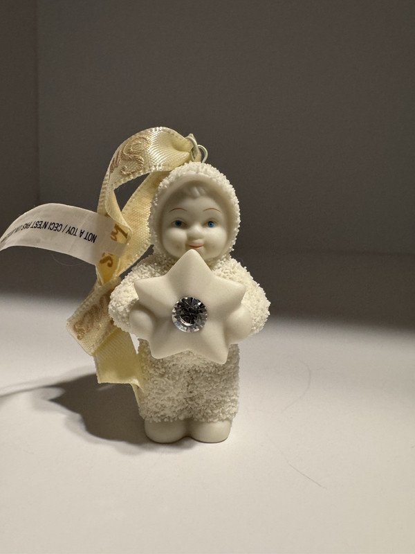 Department 56 Snowbabies Snowbaby White Resin Hanging Figurine Ornament 6003329