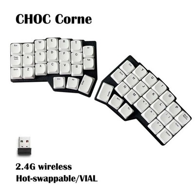 CHOC Corne V4.1 Split Mechanical Keyboard Wireless Hot-Swap VIAL Low Profile