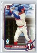 Yhoswar Garcia 2022 1st Bowman Prospects #BP-90 Philadelphia Phillies
