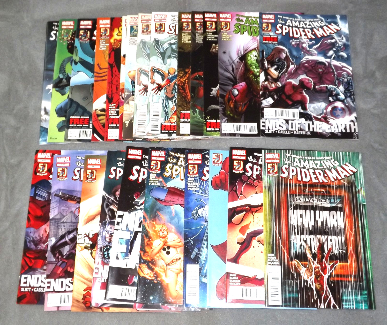 AMAZING SPIDER-MAN #678-699 + Lot 24 Issues 1st Superior Spider-Man 2010 NM