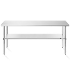 30x72 Stainless Steel Table, NSF Commercial Restaurant Kitchen Prep  Work Table