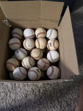 33 Game Used Leather Hard Baseballs Mixture Of Game Balls Highschool , Babe Ruth