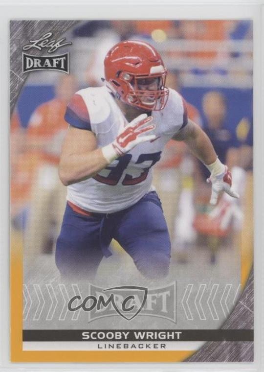 2016 Leaf Draft Gold Scooby Wright III Scooby Wright #78 Rookie RC 2j3