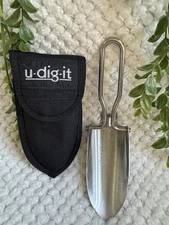 U-Dig-It Stainless Folding Camp Shovel USA Made Trowel with Case 折りたたみ スコップ