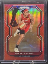 2021 Prizm WNBA Red Prizm Dearica Hamby #43 Las Vegas Aces /299