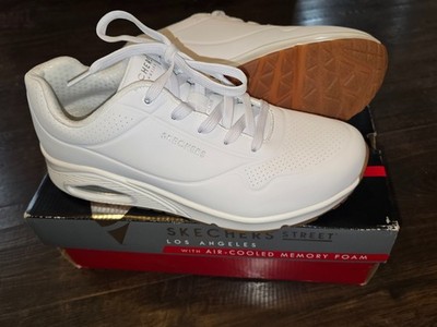 Sketchers Uno - Stand On Air Cooled Memory Foam White Women's Size 11 73690   *