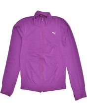 PUMA Womens Tracksuit Top Jacket UK 14 Medium Purple AV26