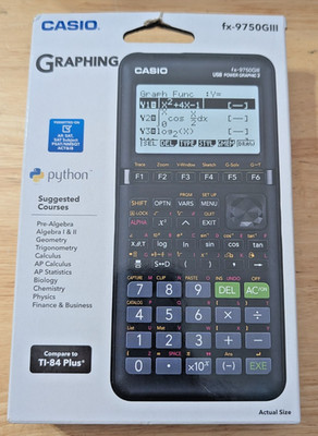 Casio FX-9750GIII Graphing Calculator Python UGLY BOX SPECIAL