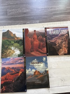 Arizona Grand Canyon Zion Bryce Canyon Sedona 5 Book Lot Scenic Photography